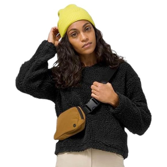 NWT Lululemon Wool Whenever Crew in Black Size 4